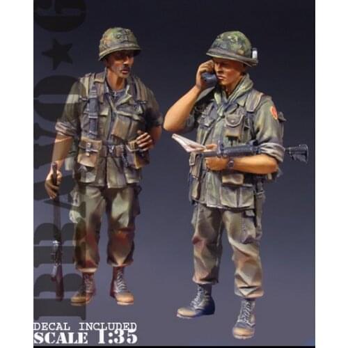 1/35 Scale Vietnam war American Battlefield Communications Miniatures Resin Model Kit Figure Free Shipping