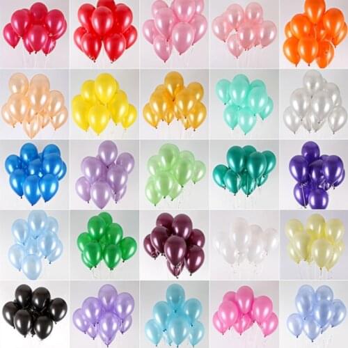 10/20/30/50Pcs 10inch 1.5g Pearl Latex Balloons Happy Birthday Party Wedding Christmas Decorations Balloon Kids Air Balls Globos