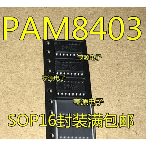 10pieces PAM8403 3W*2 D SOP16