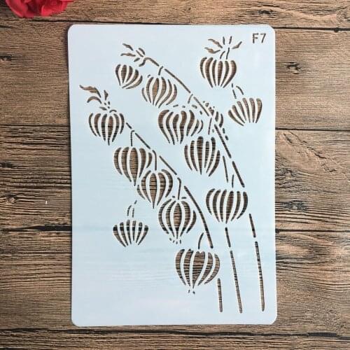 26*18cm lantern Flowers Stencils DIY Craft Layering Stencils For Walls Painting Scrapbooking Stamping Stamp Album Decorative
