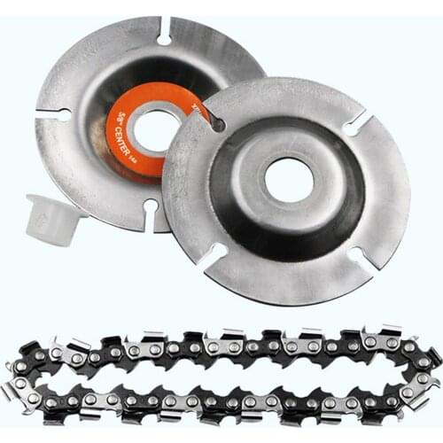 4Inch Angle Grinder Chain Disc Woodworking Chain Wheel Wood Slotting Saw Blade Wood Carving Disc Carve Cut or Shape