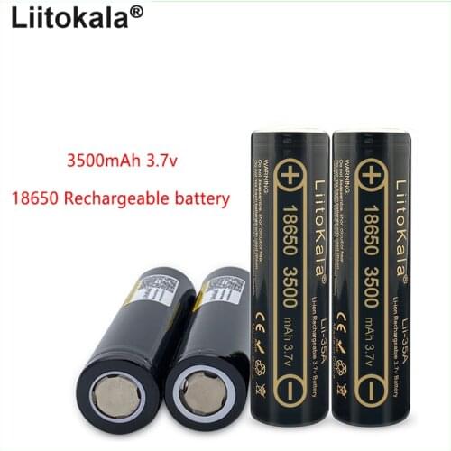 High quality Liitokala Lii-35A 3.7v 18650 battery 3500mah rechargeable batteries for flashlight,laser pointer,Walkie talkie