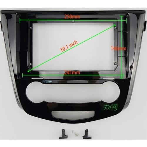 10.1 inch Fasxia Car Audio Frame Car Radio Fascia,gps navigation fascia panel is suitable 2014 NISSAN X-TRAIL/ QASHQAI