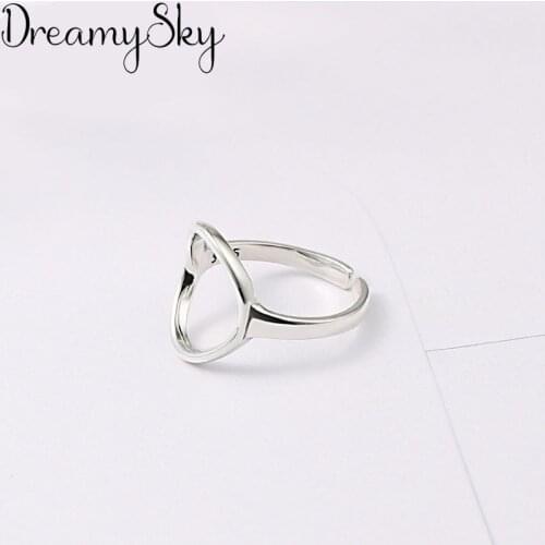 Bijoux Fashion Circle Rings For Women Christmas Gifts Adjustable Ring Ladies Jewelry Anillos