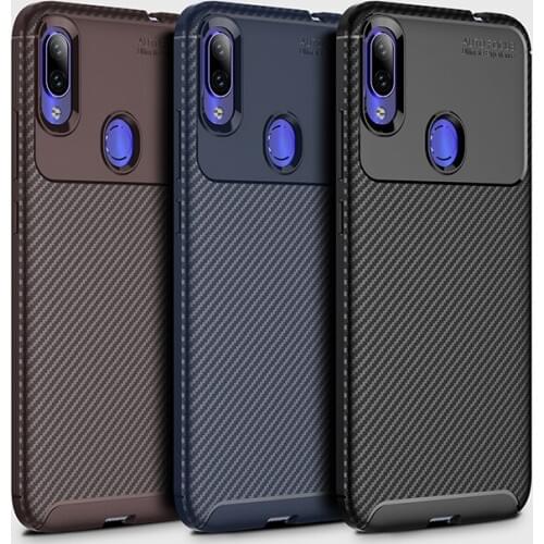 For Xiaomi Redmi Note 7 Case Soft Silicone Carbon fiber Shockproof skin Protective Back Cover Case for xiaomi redmi note7 shell