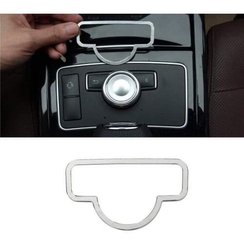 Aluminum Alloy Decoration Panel Center Console Multimedia Switch Button Trim Cover for Mercedes Benz E Class GLK W204 C Class