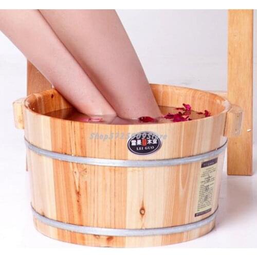 Wood Industry Fir Foot Bath Bucket Foot Bath Bucket Foot Wash Bucket Foot Therapy Bucket Foot Wash Basin With Massage
