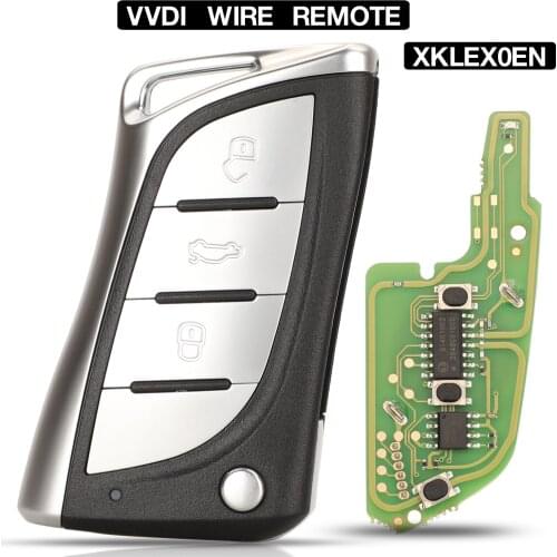 Kutery 3 BTN English Version PN:XKLEX0EN VVDI Wired Universal Super Flip Folding Remote Car Key For VVDI2/VVDI Mini/Key Tool Max