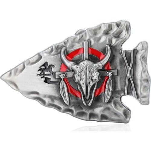 Western Cowboy Zinc Alloy Triangle Struggle Bull Attitude Buckle