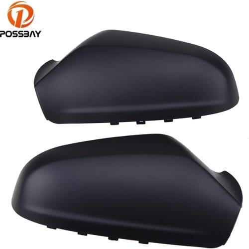 POSSBAY Front Door Side Mirror Cover Cap Car Accessories Left/Right Rear View Mirror Shells for Opel Astra H 2004-2008