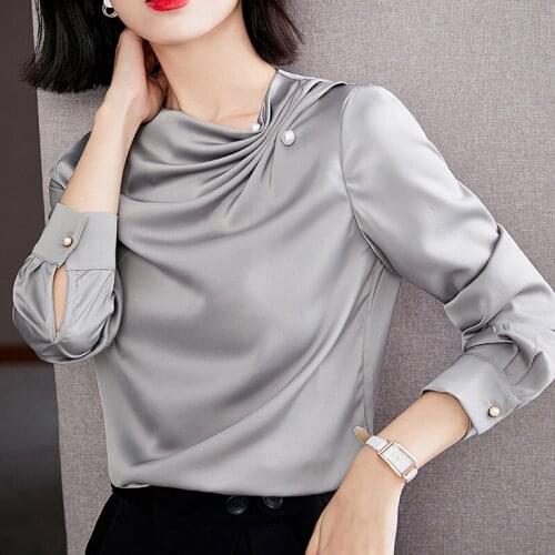 MIMCQOOS Gray Blouses