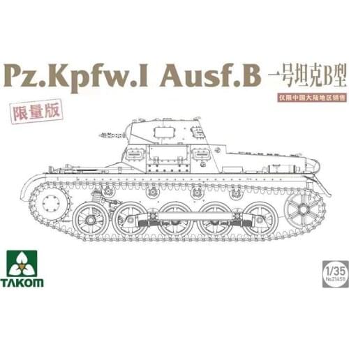 TAKOM 1:35 Scale Pz.Kpfw.I Ausf.B Model Kit 2145B
