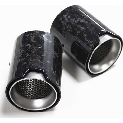 1 Piece M Performance Forged Carbon Fiber Exhaust Tailpipe Tips For M2/M3/M4/M5/M6