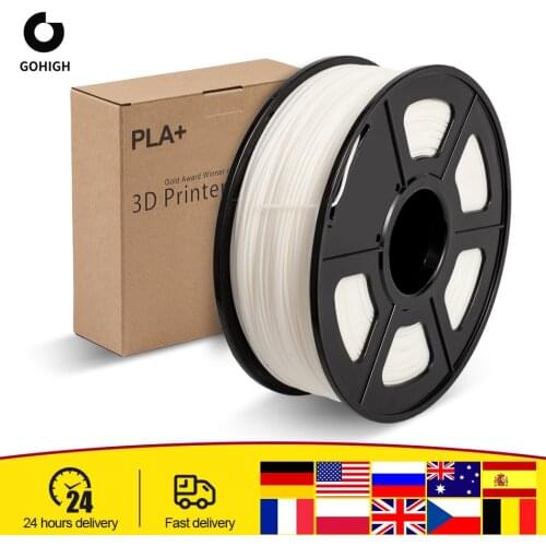 GOHIGH PLA PlUS 3D Print Filament 1.75mm 1KG/Roll Spool High Strength Rigidity Product 3D Printer Refills Accessory