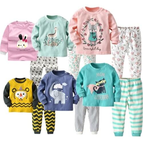 Children Clothes set Baby Boys Sleepwear Cartoon Girls Clothes Sets Brand Baby Boys Girls Clothing Sets Casual Kids Girl Pajamas