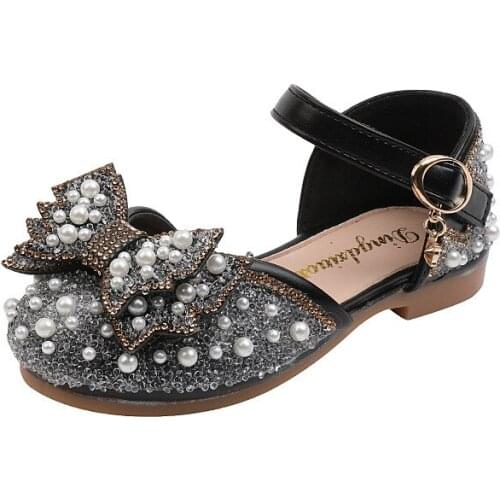 CNFSNJ brand 2021 new summer bow tie Flat With Girls Sandals For Baby Toddler Fashion Soft Bottom Ankle-Warp Shoes 21-36