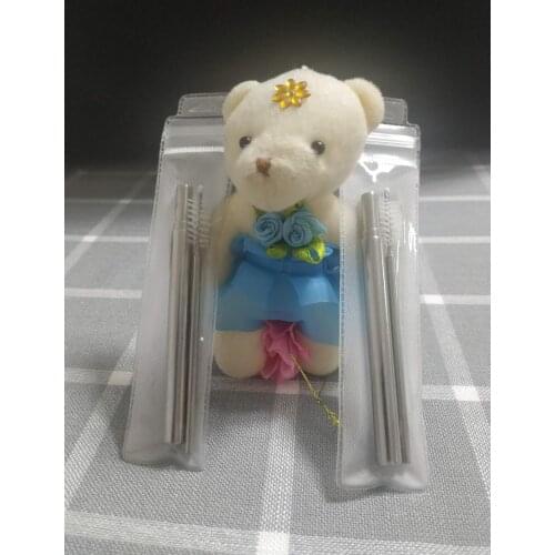 304 stainless steel telescopic scratchproof reusable student portable beverage water beer straws are not disposable water bottle