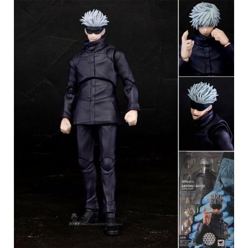 In Stock Original Bandai Jujutsu Kaisen SHF Gojo Satoru FIGURE Kids Toys Model Figurals Brinquedos Action Figure