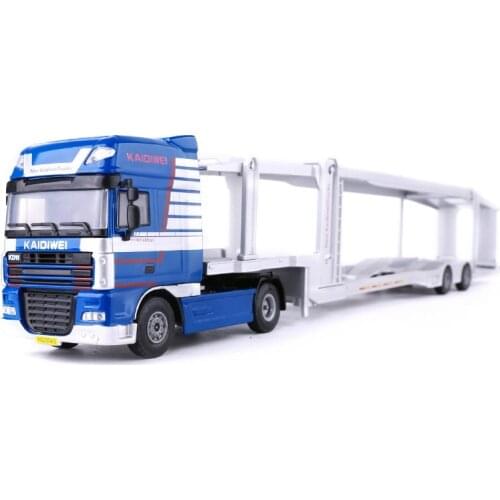 High quality 1:50 double-deck truck alloy model,simulated die-cast metal engineering car toy,childrens gift,free shipping