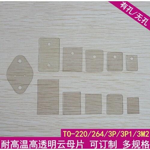 1000pieces Mica Sheet Insulation High Temperature Resistant Natural High Transparency Thermal Conductive Insulation