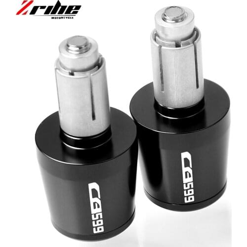 For HONDA HORNET CB599 / CB600 CB900 CB919 CB1000R Motorcycle Accessories 7/8'' 22MM Handlebar Grips Handle Bar Cap End Plugs