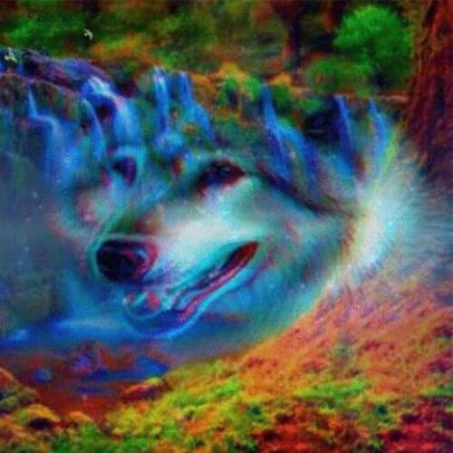 NEW Full Square/Round Drill Diamond Painting Animals Diamond Embroidery Wolf Mosaic 5D DIY Cross Stitch Decoration Home L488