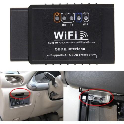 For Android/IOS ELM327 V1.5 WIFI OBD2 Scanner ELM 327 V 1 5 Wifi OBD 2 OBD2 Car Auto Diagnostic Tool ODB2 OBDII Code Reader