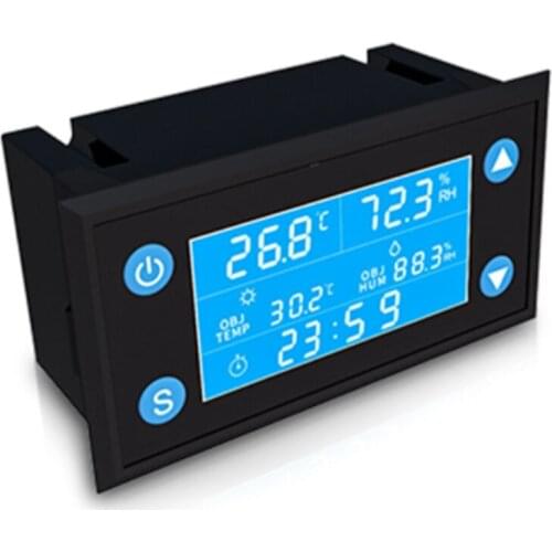 LCD Digital Temperature Humidity Controller Timer SHT20 Sensor Probe for Incubator Aquarium Thermostat Humidistat