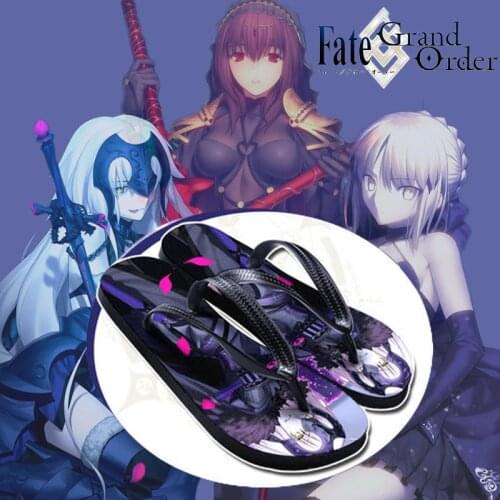 FGO Fate/Grand Order Cosplay Slippers Altria Saber Anime Shoes Flip-Flops Summer Non-slip Beach Sandals Casual Alter Lancer