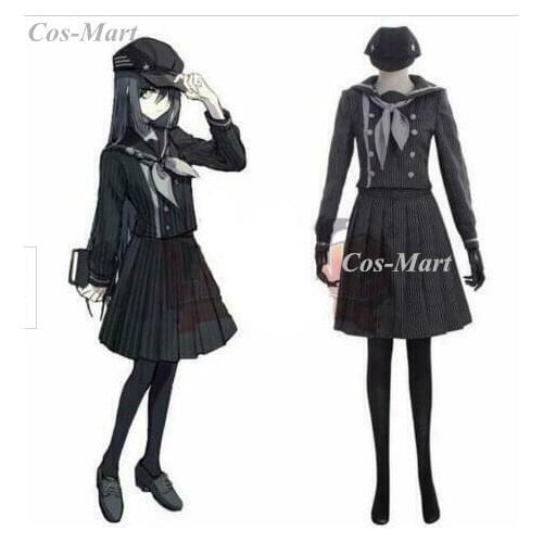 Game Danganronpa Saihara Shuichi Cosplay Costume The Female Version Of Detective Uniform Suits Role Play Clothing Custom-Make