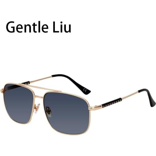 Box Sunglasses mens fashion net red same metal sunglasses mens fashion