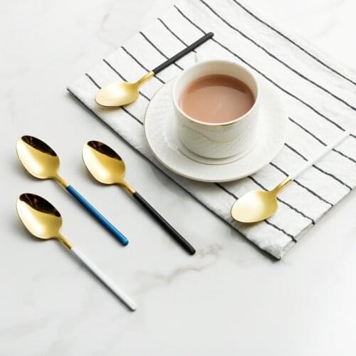 Stainless Steel Coffee Spoon Creative Cat Spoon Teaspoon Dessert Snack Scoop Ice Cream Mini Spoons Tableware Kitchen Supplies