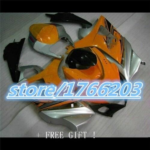 Orange silver ABS Injection Fairing Kits For Suzuki GSXR1000 K7 07-08 Year 2007 2008 GSXR 1000 K7 07 08 GSXR 1000 K7 Fairing