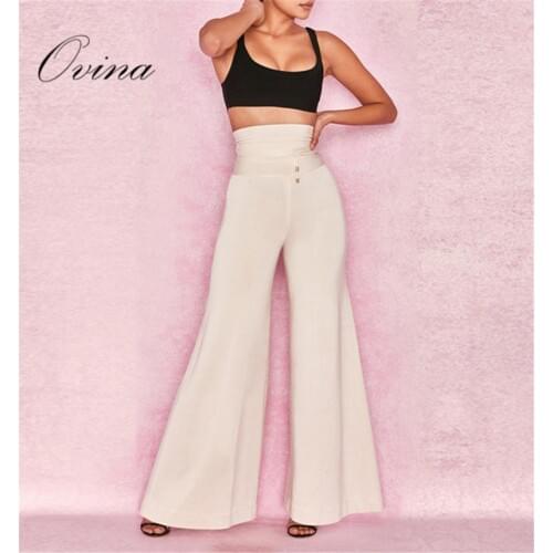 OVINA Women's Flared Trousers