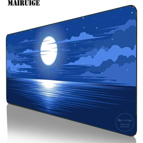 Lake moon Gaming Mouse Pad landscape Large Mousepad Gamer Accessories XL Anti-slip Natural Rubber PC Computer Keyboard Desk Mat