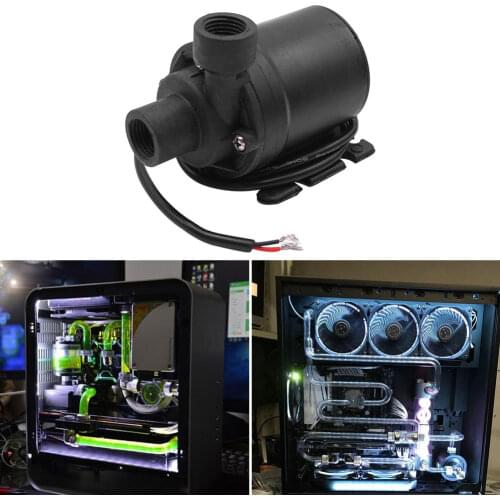 F9 12V DC Submersible Water Pump for Desktop PC CPU Water Cooling System 9W G1/4 And 9W 4Pin Thread Water Cooling Accessory HOT