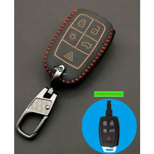Praise Leather Remote Key Fob Case Shell Cover For VOLVO C30 C70 S40 V40 V50 2008 2009 2010 2011 Skin Holder Car Accessories