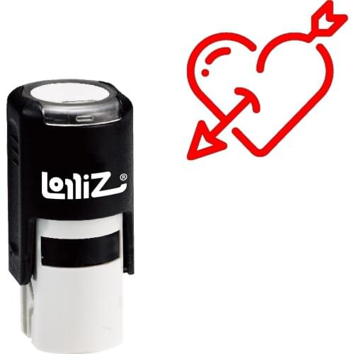 LolliZ Love Self-Inking Rubber Stamp - Modern Symbol Series