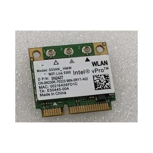 SSEA New Network Card for Intel WiFi Link 5300 5300AGN Half Mini PCI-E Wlan Wireless Card 450Mbps 533AN_HMW 2.4/5.0 GHz