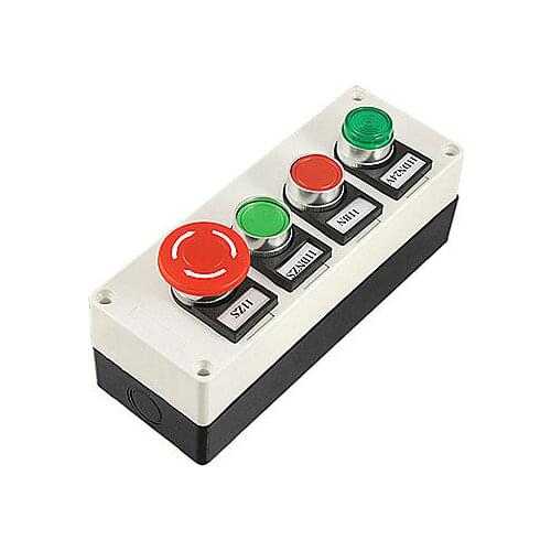 Ui 660V Ith 10A Mushroom Self Lock Push Button Station