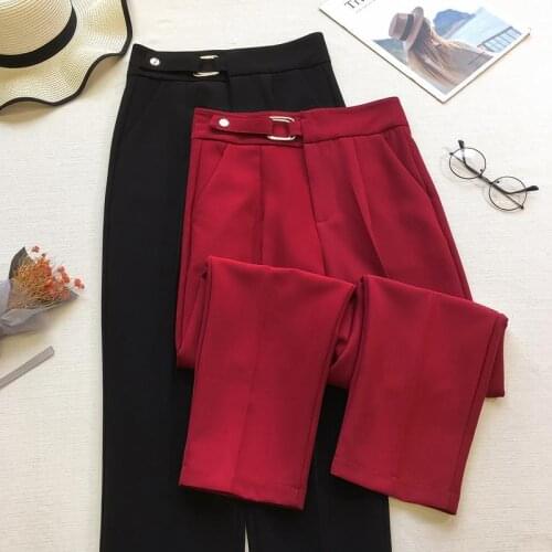 Women Pants Spring Harem Pants Women Skinny Pants Loose High Waist Casual Suit Pants Pantalones De Mujer