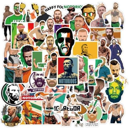10/30/50Pcs/Set Fighting athlete Connor McGregor Graffiti Waterproof Skateboard Travel Suitcase Phone Laptop Luggage Stickers