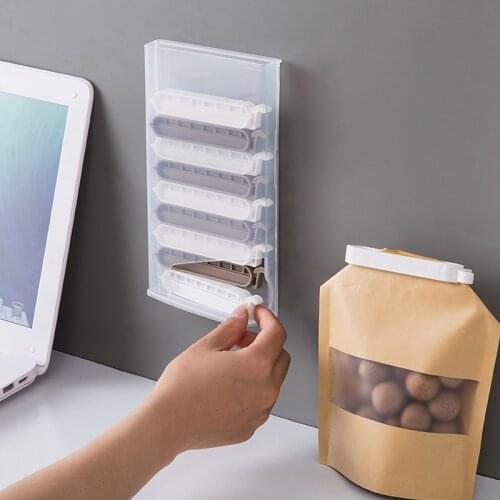 10Pcs/set Plastic Bag Sealing Clip Snack Fresh Food Bag Sealer Clamp Kitchen Vacuum Sealing Clamp Food Clip