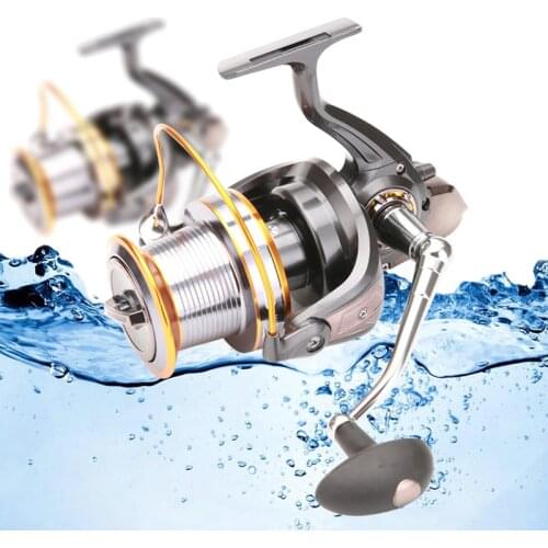 12+1 Ball Bearings Big Trolling Fishing Reels Feeder Metal Fishing Reel Carp Reel LJ3000-9000 Series Spinning Distant Wheel