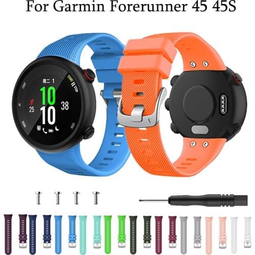 18mm 22mm Soft Silicone Band Wrist strap For Garmin vivoactive 4 4s Replacement Watchband Strap For vivoactive4 4S Wristband