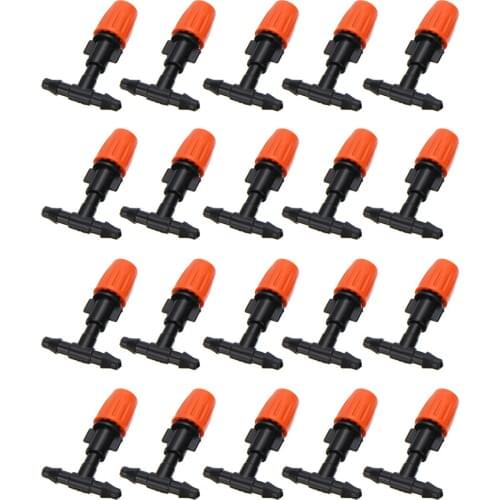 20Pcs Auto Timer Micro Drip Irrigation System Plant Self Watering Adjustable Atomizing Sprinkler Nozzles DIY Garden Tool Mayitr