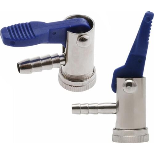 6mm/8mm Professional Car Motorbike Bicycle Tyre Tire Inflator Air Pump Valve Chuck Connector