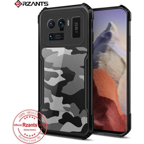 For Xiaomi Mi 11 Ultra Case Camouflage Acrylic PC+TPU Anti-knock Armor Back Cover For Xiaomi Mi 11 Lite Rzants
