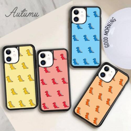 Baby Dinosaurs Baby Dino Phone Case for iPhone 11 12 Pro Max mini X XR XS SE 2020 5 6S 7 8 Plus Samsung Galaxy S8 S9 S10 Cover