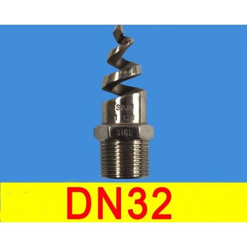 DN32 1.2 inch 1-1/4 screw thread 316L Spiral nozzle SPJT stainless steel screw spray head desulfuration dedusting